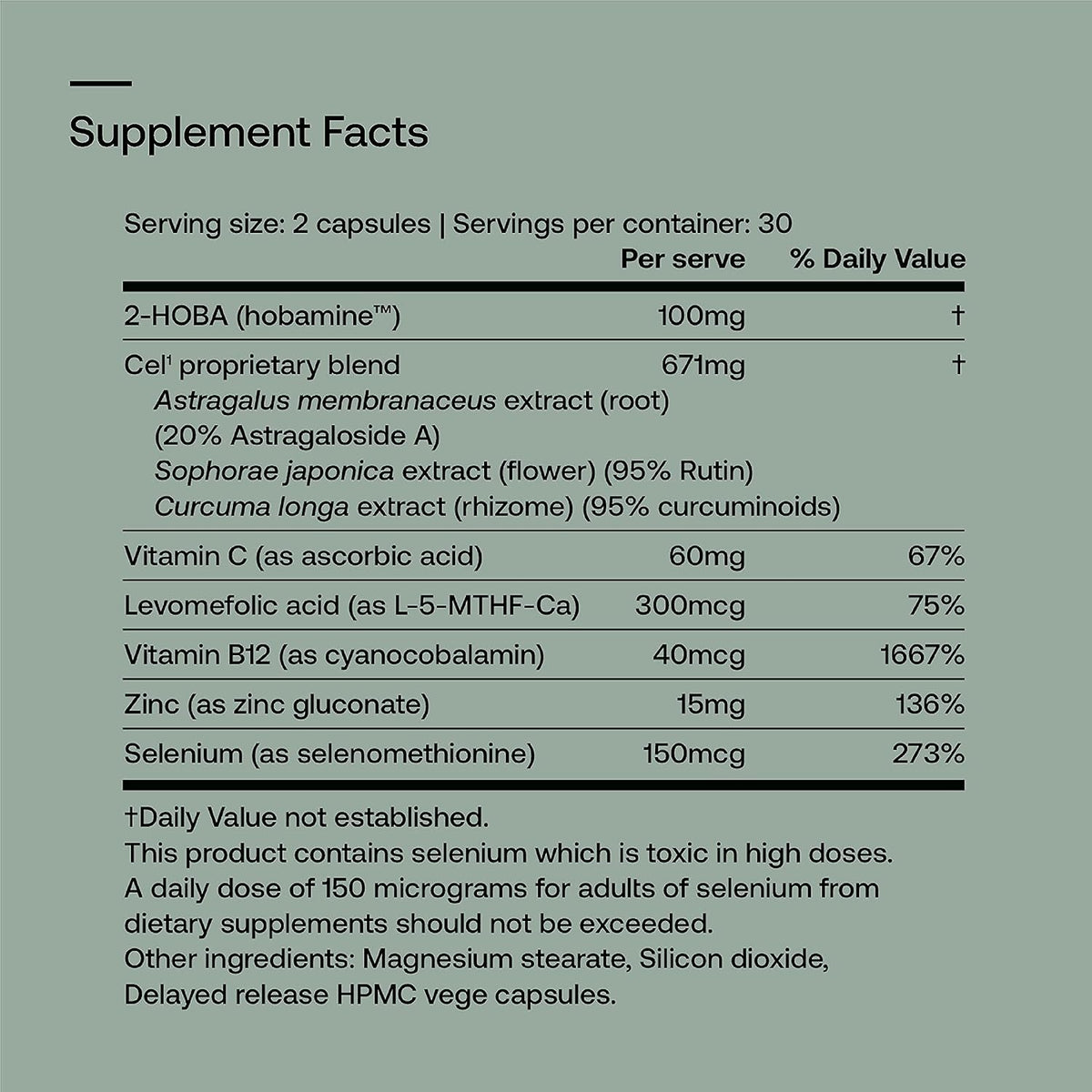 SRW Cel¹ Stability & Cel³ Renewal Supplements (1 Month Supply) - Bundle Pack - 60 Capsules