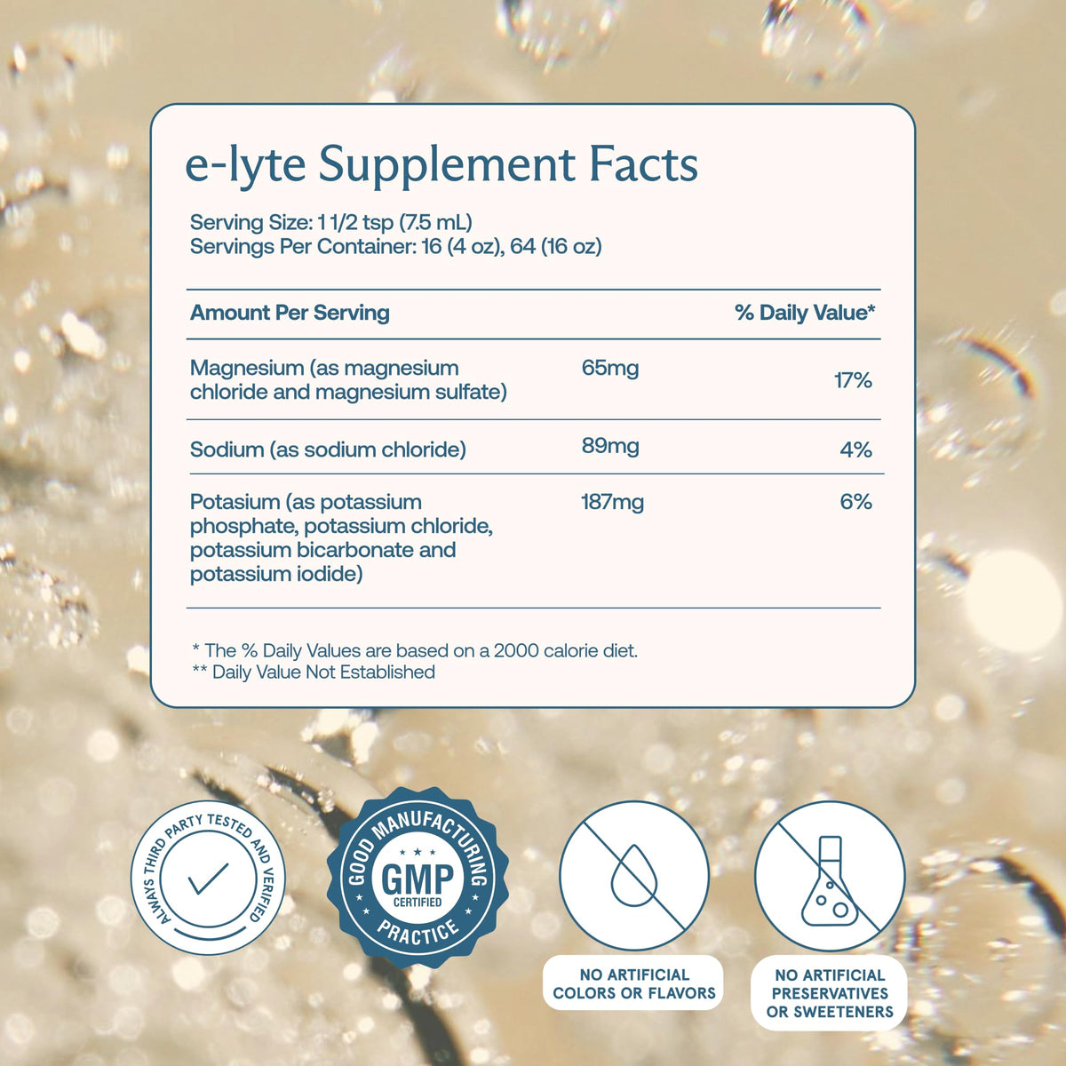 BodyBio e-Lyte Sugar Free Electrolyte for Hydration, Energy & Cramp Relief | No Sugar, No Artificial Flavors, No Fillers, Keto Friendly