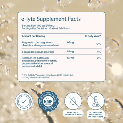 BodyBio e-Lyte Sugar Free Electrolyte for Hydration, Energy & Cramp Relief | No Sugar, No Artificial Flavors, No Fillers, Keto Friendly