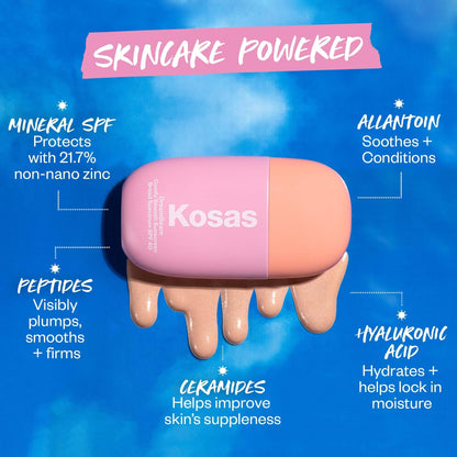Kosas DreamBeam SPF 40 Mineral Sunscreen for Face + Makeup Prep – Lightweight Hydrating Sun Protection, 40 ml KosasBuy Supplements Australia