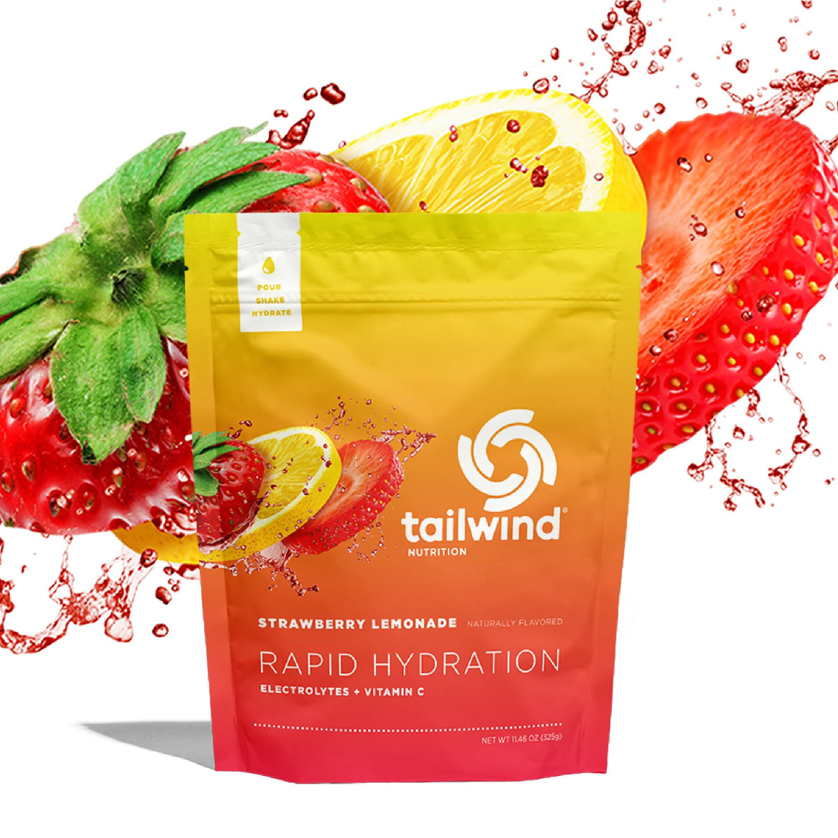 Tailwind Nutrition Rapid Hydration, Strawberry Lemonade, 12 Servings