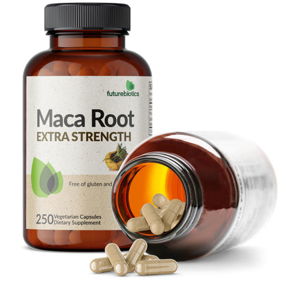 Futurebiotics Maca Root Extra Strength Supports Energy, Stamina & Reproductive Health, Non-GMO, 250 Vegetarian Capsules