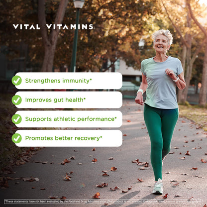 Vital Vitamins Colostrum Supplement, 30% IgG, Grass-Fed Bovine, 60 Capsules | Supports Immune Defense & Gut Health, Colostrum with Vitamin C, Zinc, & Selenium, Non-GMO