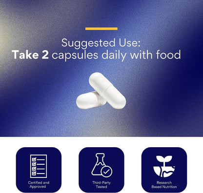 Research Verified Energy Booster - Natural Energy Support - 60 Capsules - Caffeine Free - B Vitamins and Adaptogens - 1 Month Supply
