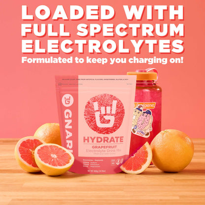 Gnarly Nutrition Hydrate Electrolyte Powder – Orange Pineapple Exercise Hydration Drink Mix – NSF Sport Certified – Electrolyte Solution, Performance & Recovery – Orange Pineapple, 14.10 oz