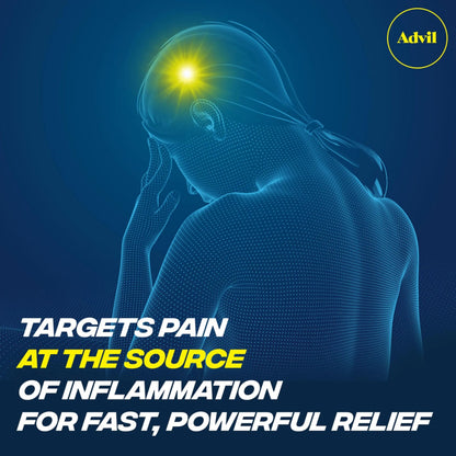 Advil Pain Reliever and Fever Reducer, Pain Relief Medicine with Ibuprofen 200mg for Headache, Backache, Menstrual Pain and Joint Pain Relief - 100 Coated Caplets AdvilBuy Supplements Australia