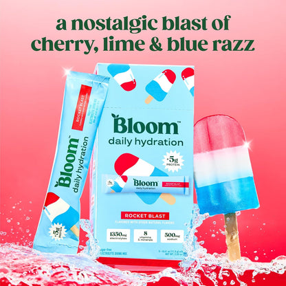 Bloom Energy Sticks Peach Mango and Hydration Sticks Rocket Blast Bundle