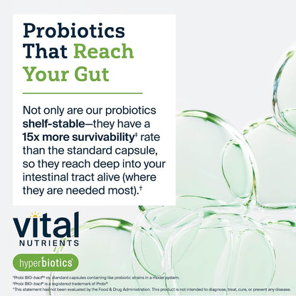 Vital Nutrients Pro Pets Probiotics for Dogs and Cats | Dog Probiotics for Digestive Health, Gut Health, Occasional Diarrhea | Tasty Meat Flavor | Non-GMO | Hyperbiotics | 60 Micro Tablets