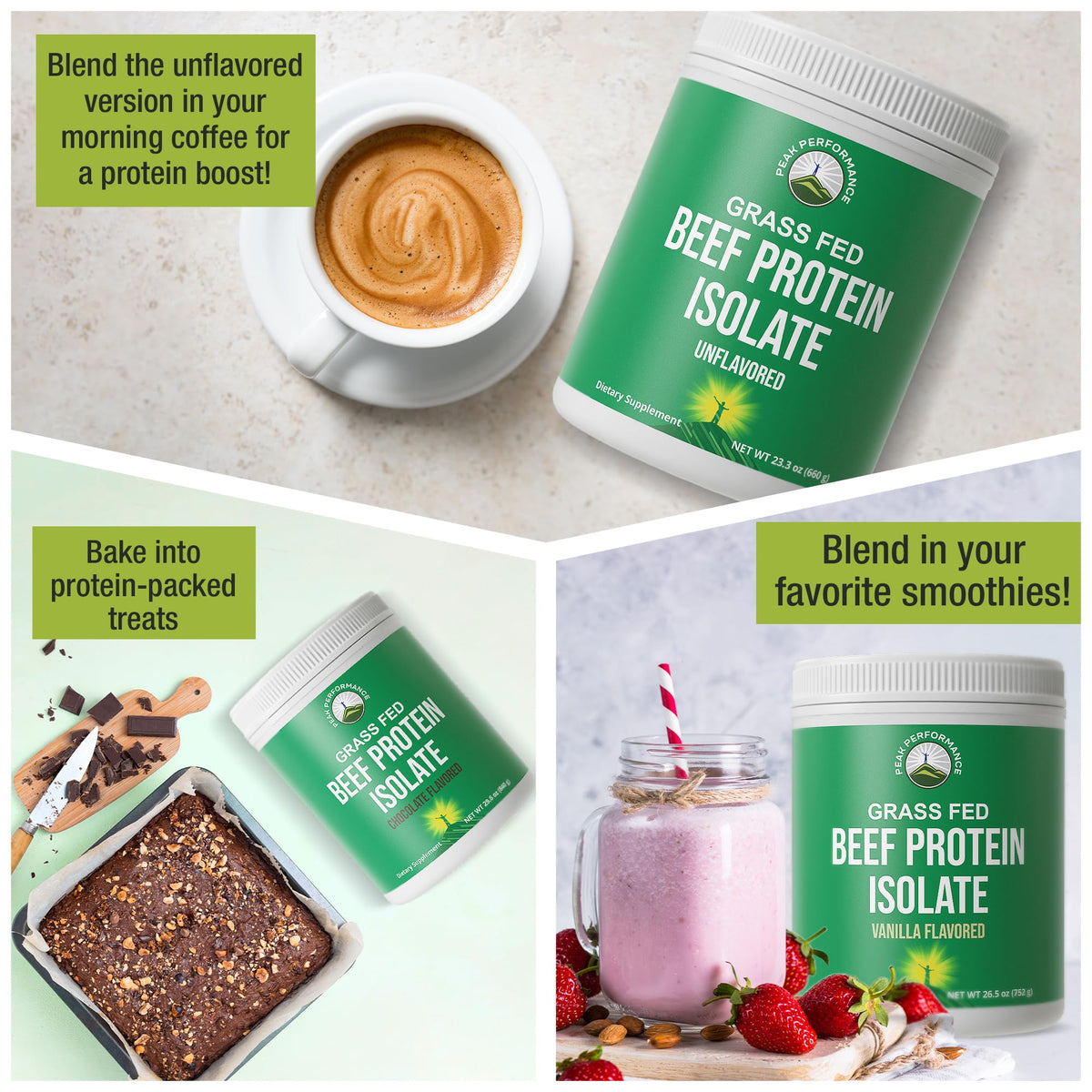 Grass Fed Beef Protein Powder - Lactose Free Great Tasting Beef Protein Isolate. Complete Animal Based Non Dairy Paleo Carnivore Supplement for Prime Muscle Building. No Whey. Unflavored Peak Performance buy supplements Au