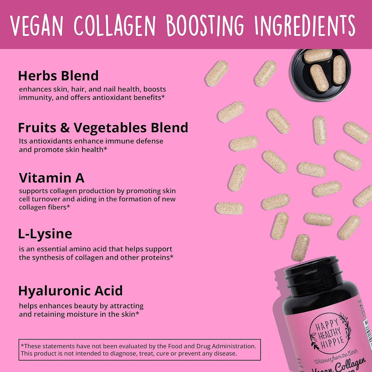 Happy Healthy Hippie Zen Again Cortisol Manager & Vegan Collagen Builder