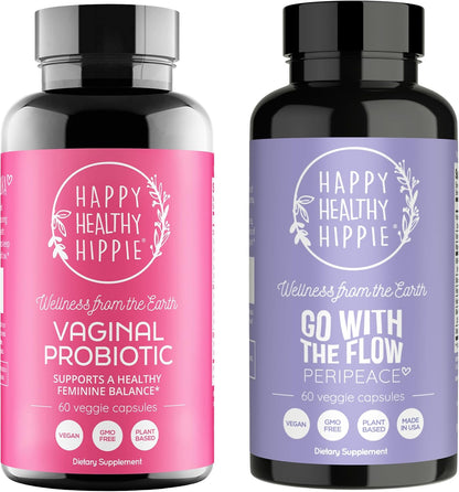 Happy Healthy Hippie PeriPeace Supplements for Women & Vaginal Probiotics for Women