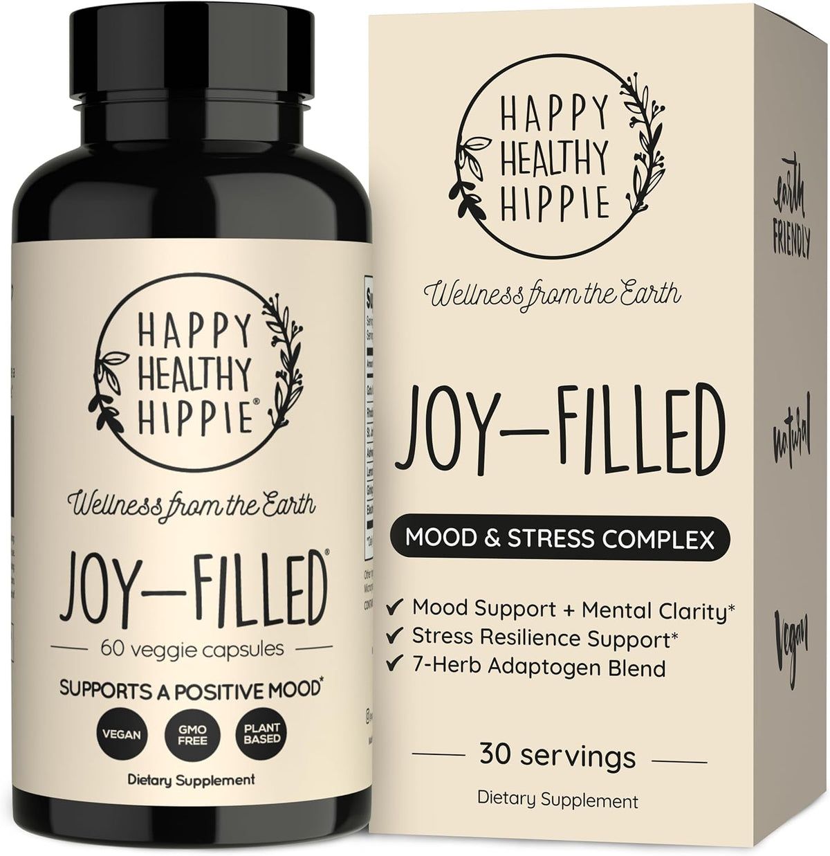 Joy-Filled Mood Support Supplement + St. John's Wort, Plant-Based, 60 Ct