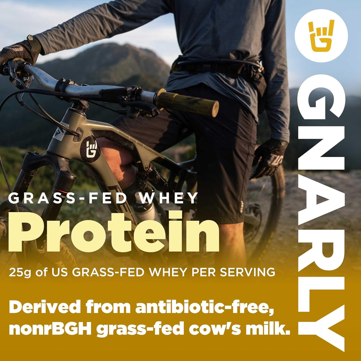 Gnarly Nutrition Gnarly Whey Grass-Fed Protein Supplement, Chocolate (32.0oz) Preworkout Mango (14.82oz)