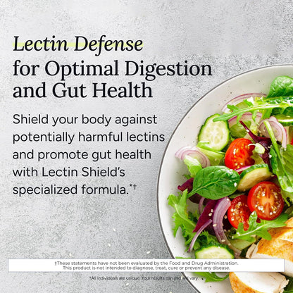 Gundry MD® Lectin Shield Gut Health & Digestion Supplement, 30 Servings | 30 Servings, Helps Block Potentially Harmful Lectins, Supports Digestive Comfort, Supports Intestinal Health, Reduce Cravings