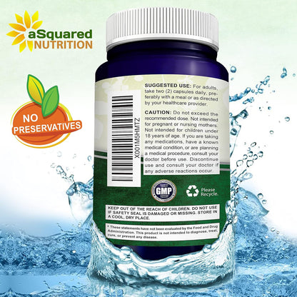 aSquared Nutrition Vitamin C Liposomal Complex - 1500mg Supplement - 180 Capsules - High Absorption VIT C Ascorbic Acid Pills - Supports Immune System & Collagen Health - 90 Servings