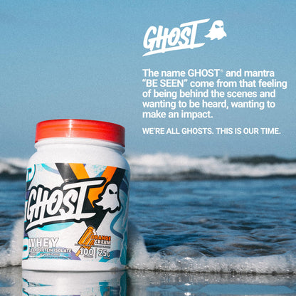GHOST Clear Whey Isolate Protein Powder, Blue Raspberry - 1.4 LB Tub, 25G of Whey Protein - Post Workout Drink for Muscle Gain & Recovery – Sugar Free, Soy Free & Zero Fat, 20 Servings