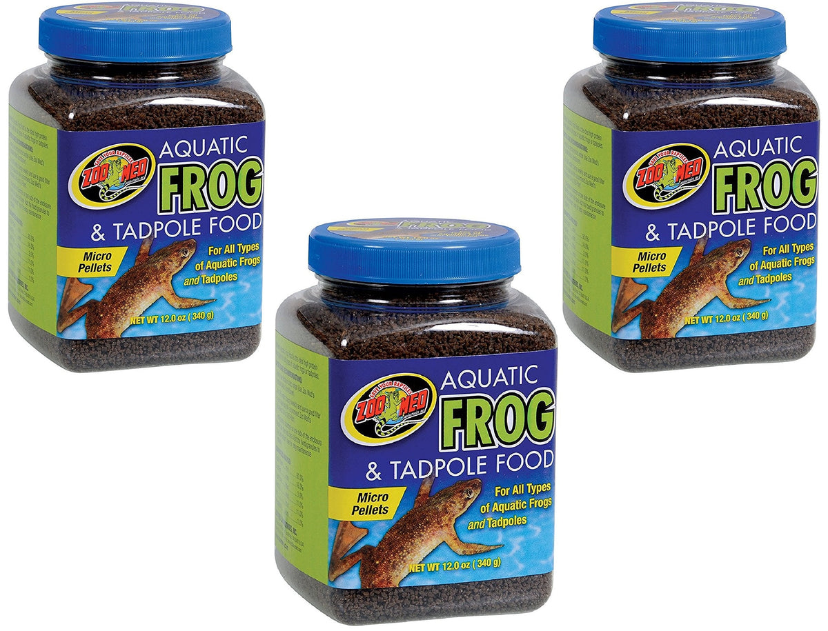 Zoo Med Aquatic Frog and Tadpole Food, 12 Ounces Each, Made in The USA (12 Ounces)