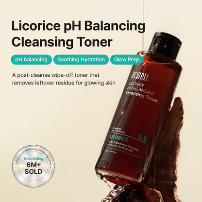 ACWELL Licorice pH 5.5 Balancing Korean Toner and Cleansing 5.07 fl.oz. - Alcohol-Free Hydrating Facial Astringent - PrimeBioHealth - canada supplements