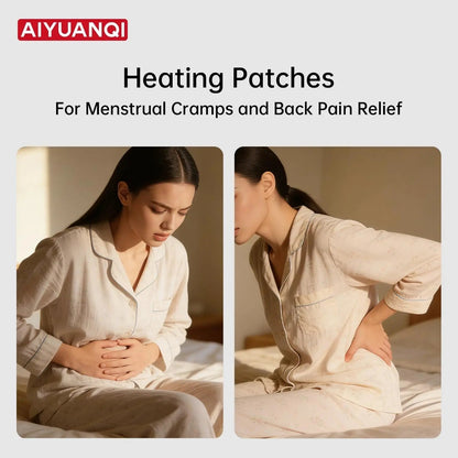 AIYUANQI 3PCS Menstrual Cramps Herbal Heating Patches for Pain Relief, Self-Heating Mugwort Patches, Full Abdomen Cover and Skin-friendly Comfortable, Rapid Heating and Keep Warm, Ideal Gift for Women - PrimeBioHealth - canada supplements