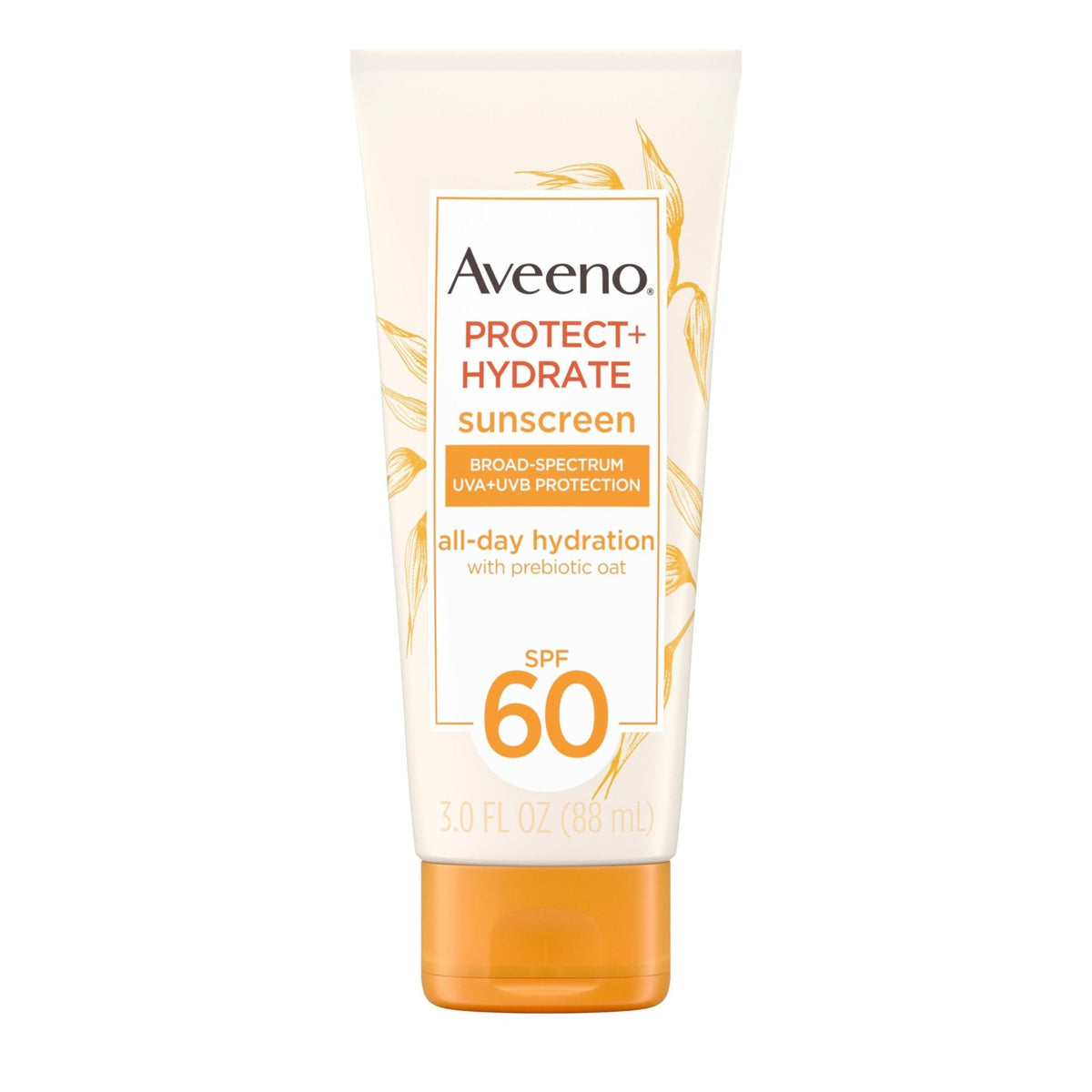 Aveeno Protect + Hydrate Moisturizing Body Sunscreen Lotion with Broad Spectrum SPF 60 & Prebiotic Oat, Weightless & Refreshing Feel - PrimeBioHealth - canada supplements