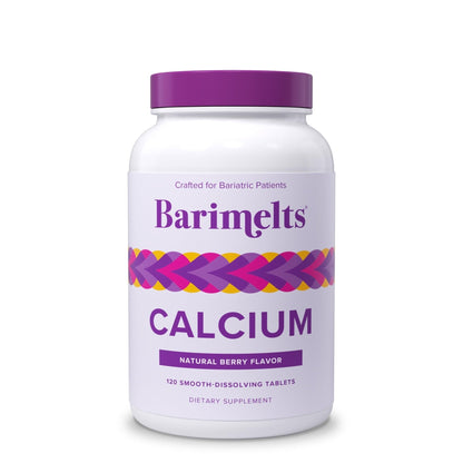 BariMelts Calcium Citrate with Vitamin D3 & Magnesium, 120 Smooth-Dissolving Tablets (1-Month Supply), Bariatric Calcium Supplements - PrimeBioHealth - canada supplements