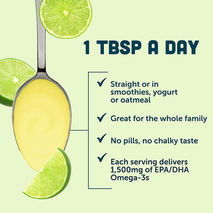 Barlean's Omega 3 Fish Oil Liquid Supplement for Men and Women, 1500mg of EPA and DHA Fatty Acid, Promotes Brain & Heart Health - PrimeBioHealth - canada supplements