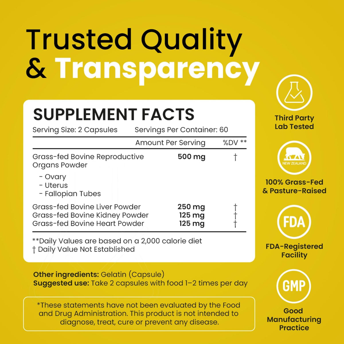 Beef Organ Supplement for Women – Grass Fed Liver, Uterus, Ovary, Heart, Kidney – 30+ Nutrients to Support Hormone Balance, Cycle Health, Energy, Immunity - PrimeBioHealth - canada supplements