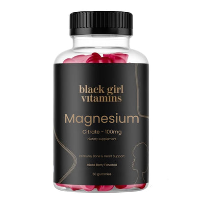 Black Girl Vitamins - Magnesium Gummies, for Sleep, Immunity, and Bone Support. Magnesium Citrate Supplement - PrimeBioHealth - canada supplements