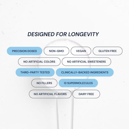 Blueprint Bryan Johnson Longevity Mix - Muscle Builder & Recovery Supplement - Promotes Focus and Balanced Mood - Magnesium, Creatine, L-Theanine - PrimeBioHealth - canada supplements