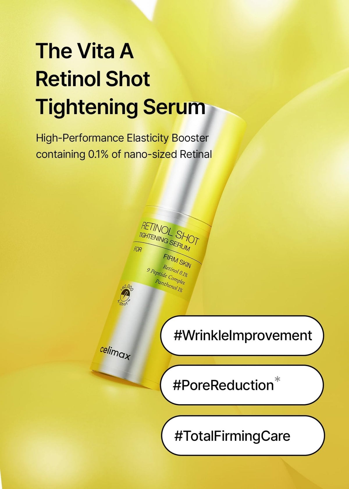 celimax The Vita A Retinol Shot Tightening Serum | with Pure Vitamin A Retinol, Peptide, Pore Minimizer - PrimeBioHealth - canada supplements