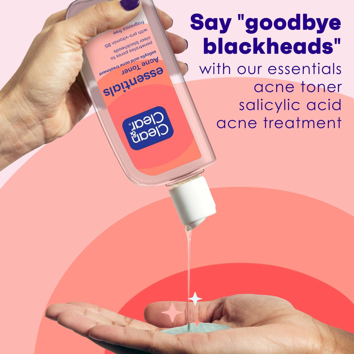 Clean & Clear Essentials Oil-Free Acne Toner, 2% Salicylic Acid Acne Treatment with Pro-Vitamin B5, Deep Pore Facial Toner - PrimeBioHealth - canada supplements