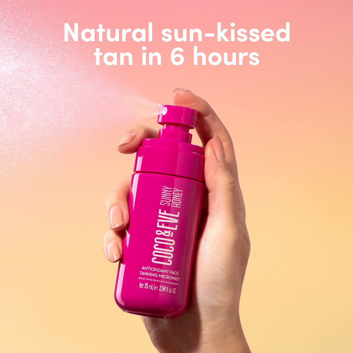 Coco & Eve Face Tanning Micromist – Sunless Facial Self Tanner Ultra Fine Mist for Face, - PrimeBioHealth - canada supplements