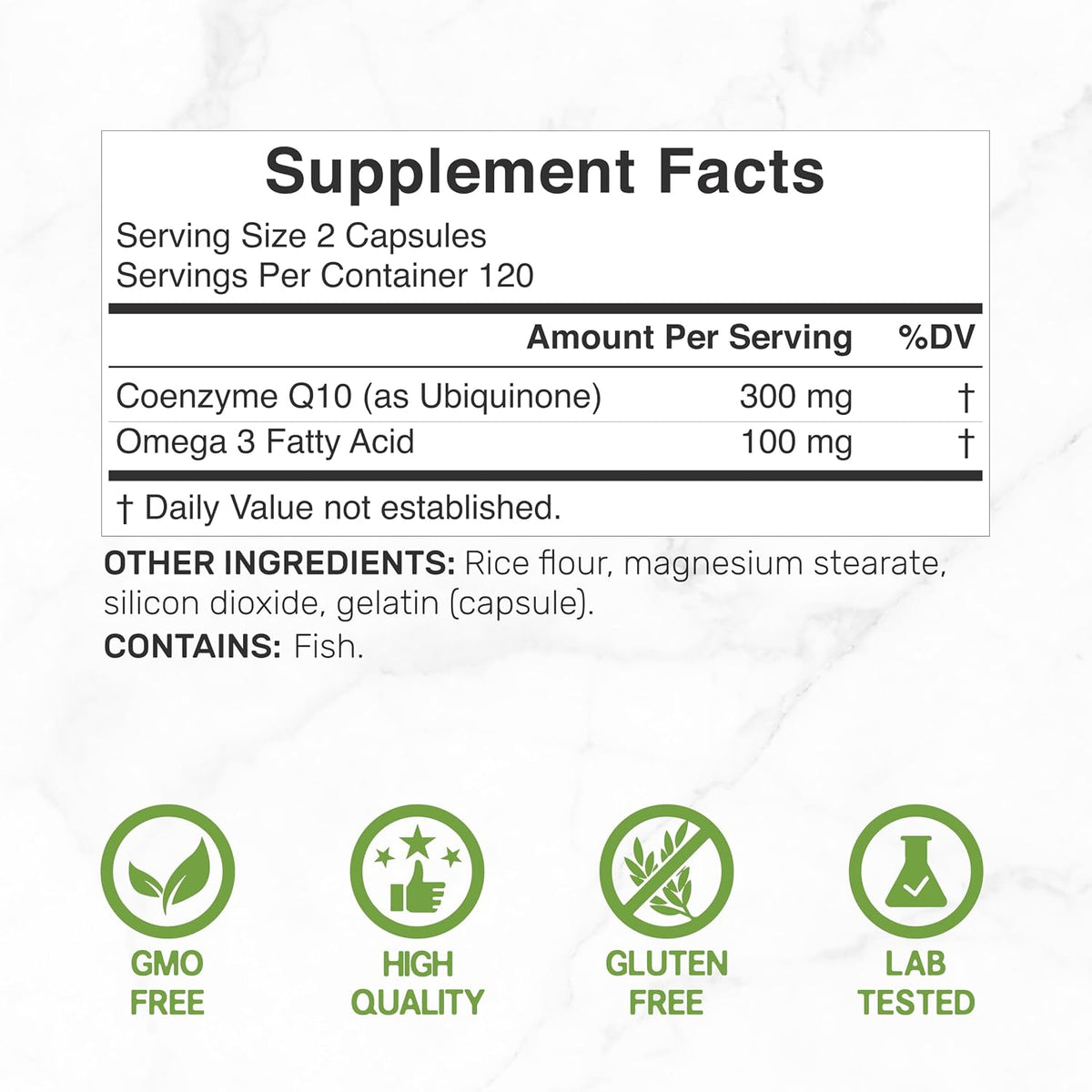 DEAL SUPPLEMENT CoQ10 300mg with Omega 3 100mg, 240 Capsules | Bioavailable Coenzyme Q10 Formula | Supports Heart, Energy & Brain Health | Antioxidant Support | Non-GMO - PrimeBioHealth - canada supplements