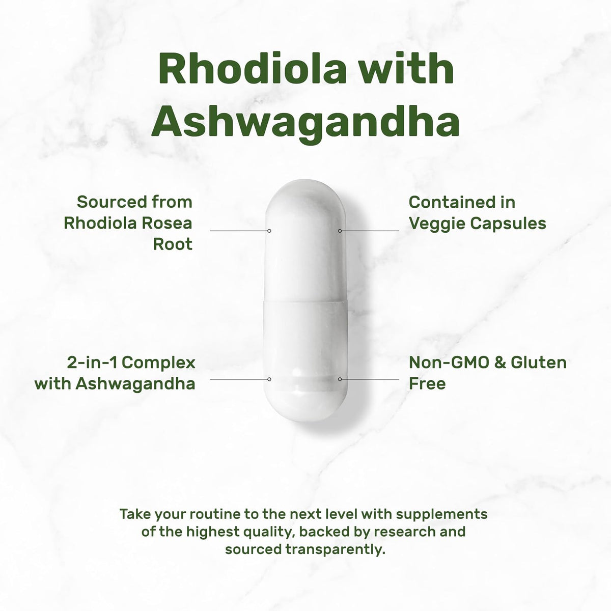 DEAL SUPPLEMENT Rhodiola Rosea with Ashwagandha, 240 Veggie Capsules – Rhodiola Rosea Supplement – Rhodiola & Ashwagandha Blend – Non-GMO - PrimeBioHealth - canada supplements