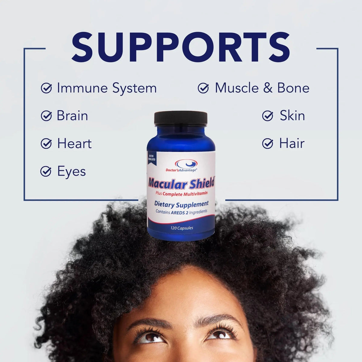 Doctor’s Advantage Macular Shield Eye Vitamins Plus Multivitamin – 120 Capsules, 30-Day Supply – Lutein and Zeaxanthin Supplements - PrimeBioHealth - canada supplements