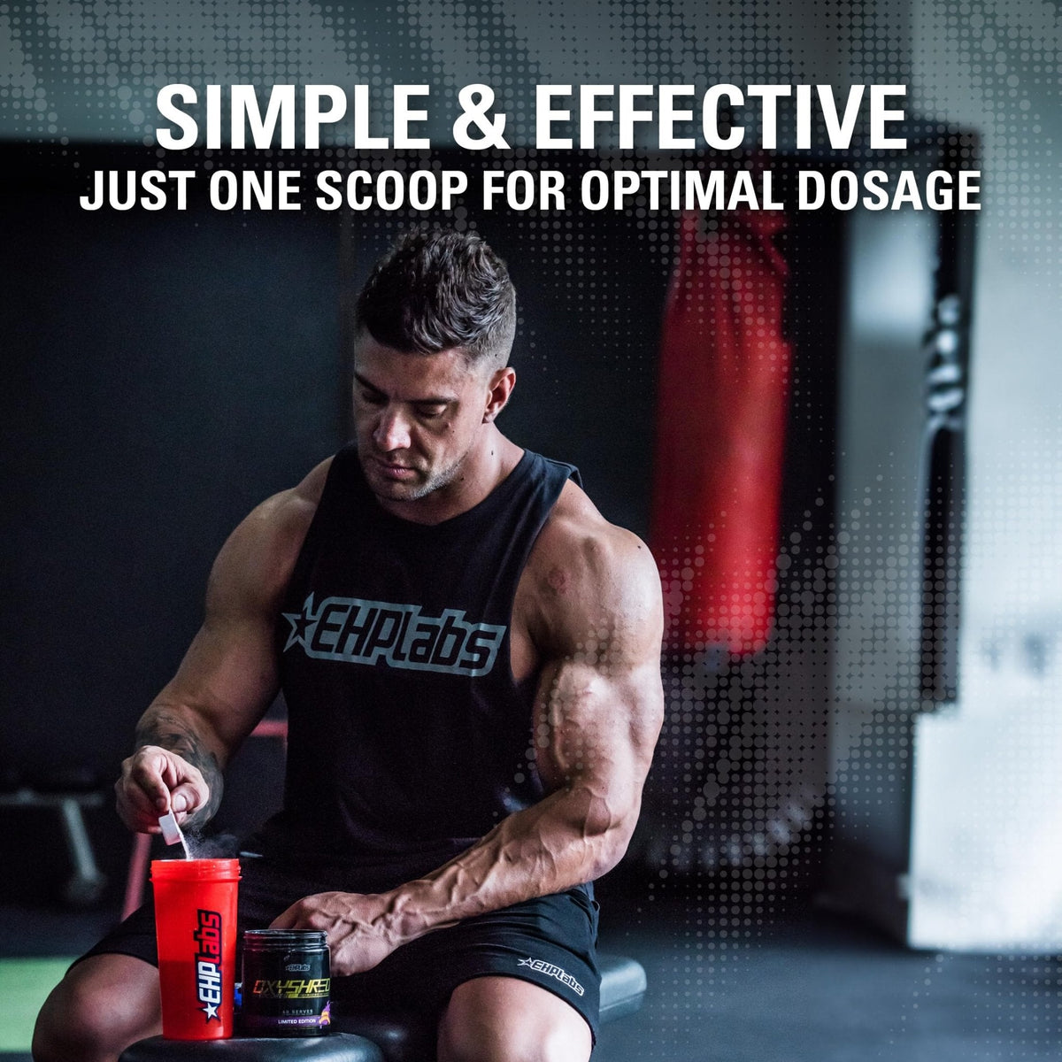 EHP Labs OxyShred Hardcore Super Dosed Pre Workout Powder - Preworkout Powder with L Glutamine & Acetyl L Carnitine, Energy Boost Drink - 275mg of Caffeine - PrimeBioHealth - canada supplements