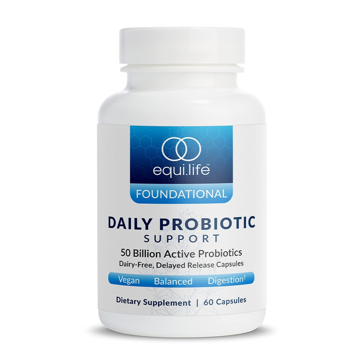 Equilife Daily Probiotic Support, 50 Billion CFU, 8 Probiotic Strains, Digestive and Gut Health Supplement for Men and Women, Gluten Free, Soy and Dairy Free - PrimeBioHealth - canada supplements