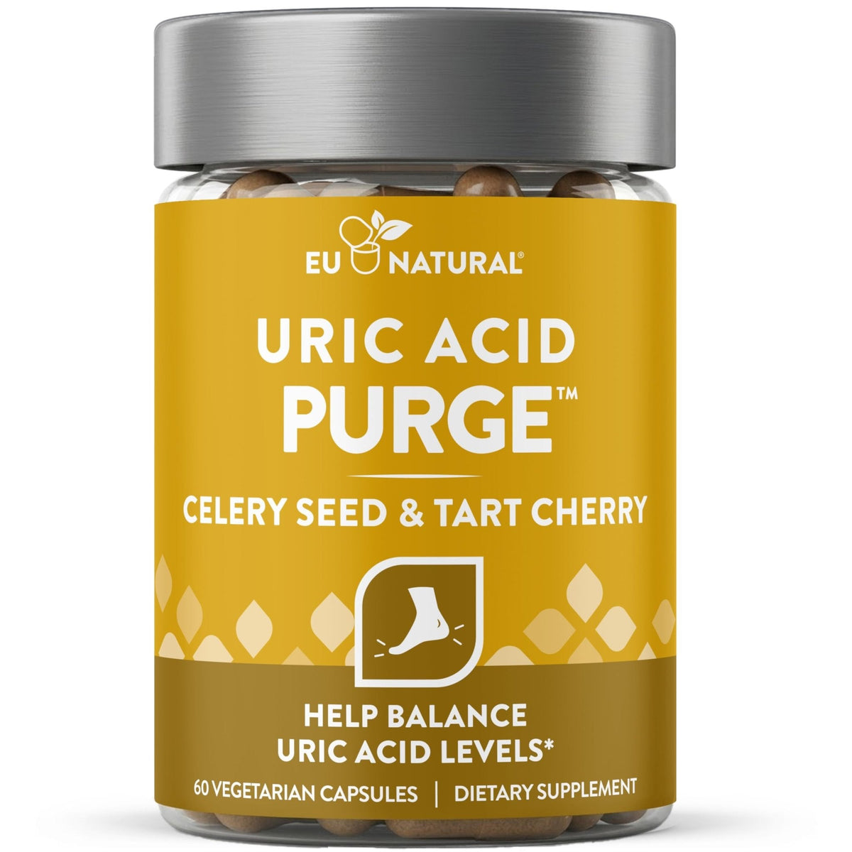Eu Natural Purge Uric Acid Flush - Eat & Drink What You Want - Uric Acid Support for Joints & Mobility with Celery Seed - PrimeBioHealth - canada supplements