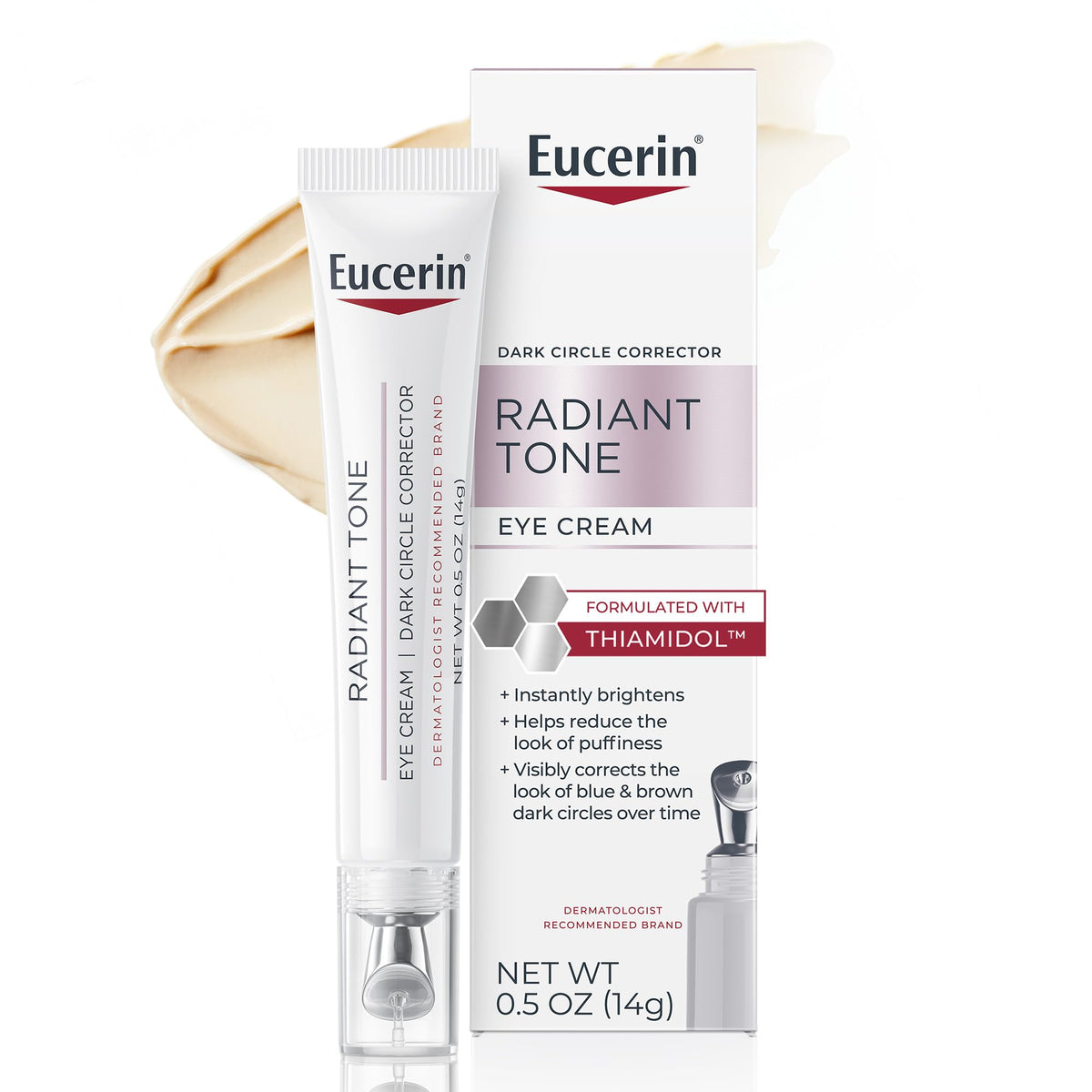 Eucerin Radiant Tone Eye Cream Dark Circle Corrector, Eye Brightening Cream with Thiamidol and Hyaluronic Acid - PrimeBioHealth - canada supplements