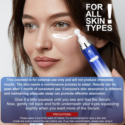 Eye Serum with 8% Caffeine 8% Retinol Hyaluronic Acid Niacinamide peptides for Puffy Bags Fine Lines Dark Circles Wrinkles - PrimeBioHealth - canada supplements