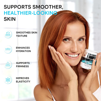 Face Moisturizer Retinol Cream, Anti Aging Neck Firming Cream, Collagen Day & Night Face Cream with Hyaluronic Acid for Women & Men, 1.85 Fl Oz - PrimeBioHealth - canada supplements