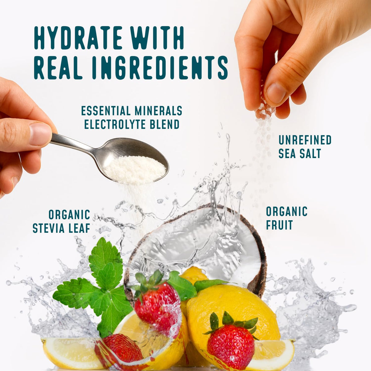 FlavCity Electrolytes Powder Packets - 28 Hydration Packets, Variety Pack - No Added Sugar - Hydration Powder with Real Fruit & Unrefined Sea Salt - PrimeBioHealth - canada supplements