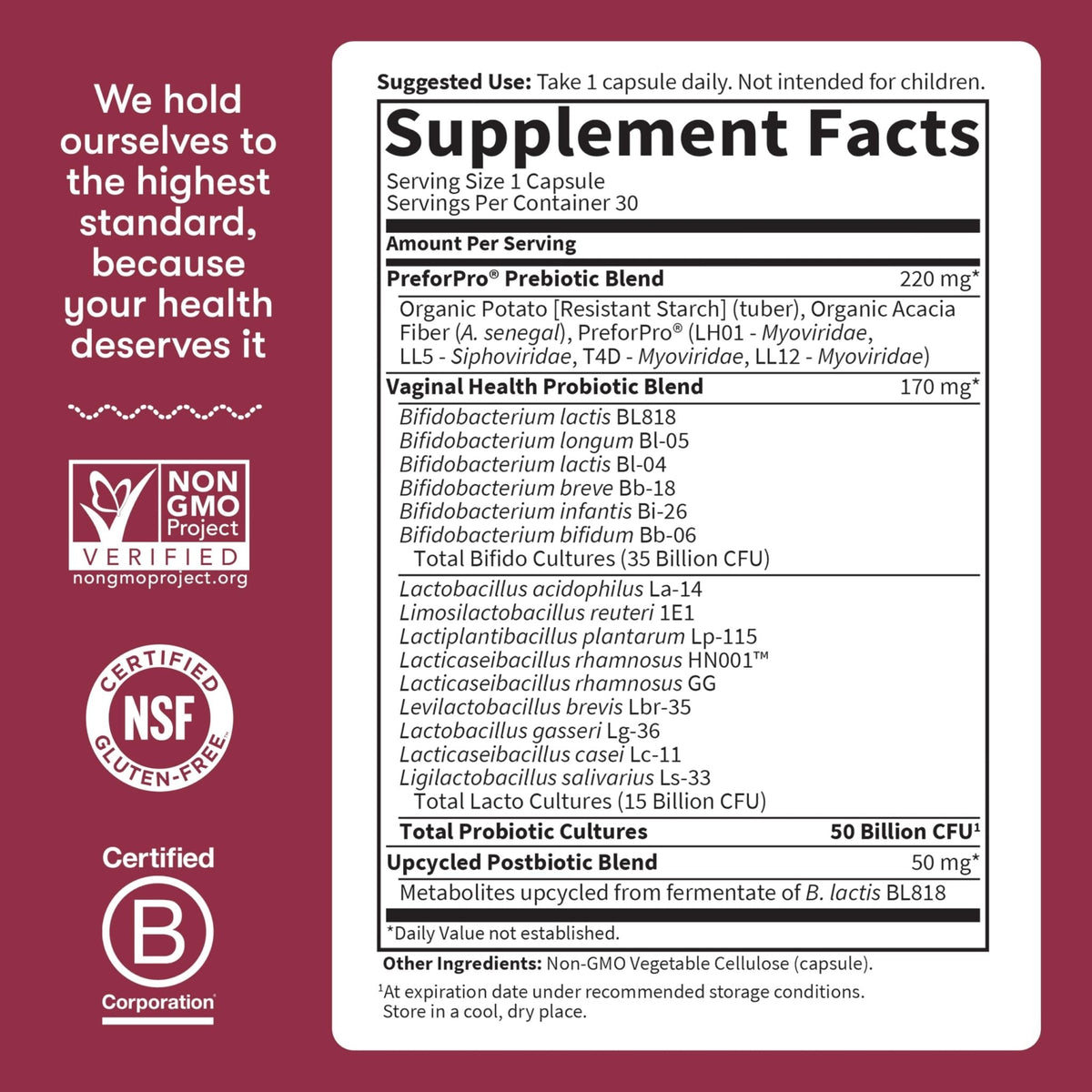 Garden of Life Dr Formulated Once Daily 3-in-1 Complete Prebiotics, Postbiotics & Probiotics for Women, PRE + PRO + POSTBIOTIC Supplement for Women’s Digestive - PrimeBioHealth - canada supplements