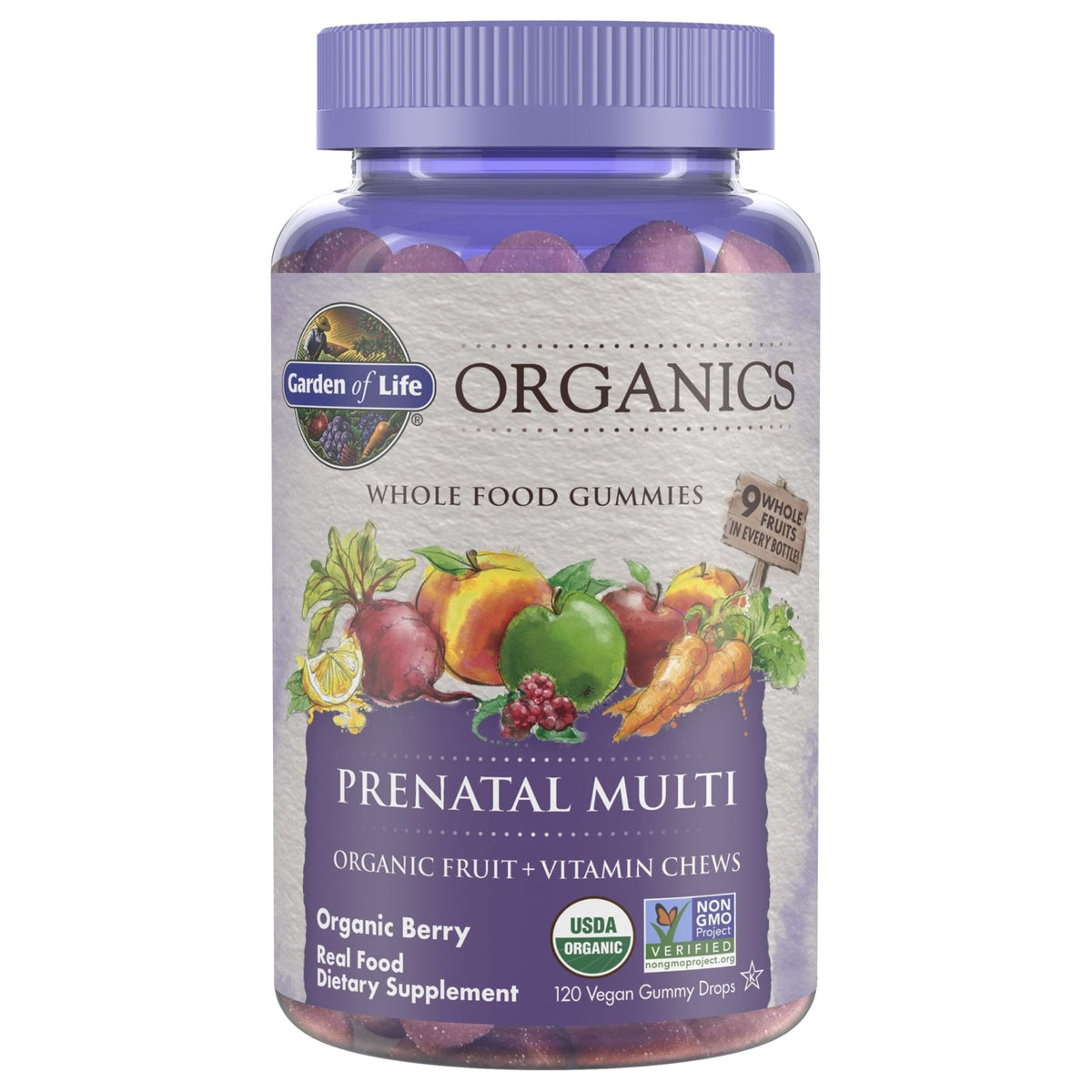 Garden of Life Organics Prenatal Gummies – Prenatal Vitamins for Women with Energy Metabolism Support & Healthy Fetal Development Support - PrimeBioHealth - canada supplements