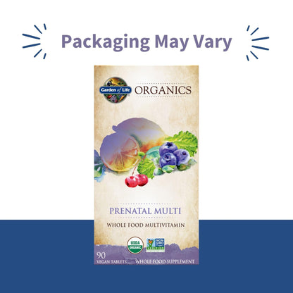 Garden of Life Organics Prenatal Multivitamin with Folate, B6, B12, D3 & Iron – Prenatal Vitamins for Women with Energy Metabolism Support for Healthy Fetal Development - PrimeBioHealth - canada supplements
