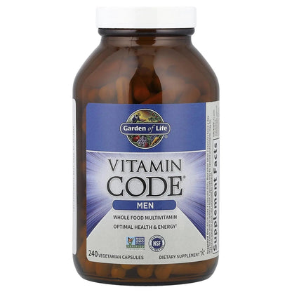 Garden of Life Vitamin Code, Whole Food Multivitamin for Men, 240 Vegetarian Capsules - PrimeBioHealth - canada supplements
