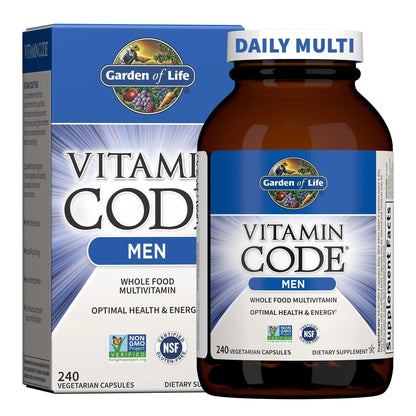 Garden of Life Vitamin Code, Whole Food Multivitamin for Men, 240 Vegetarian Capsules - PrimeBioHealth - canada supplements