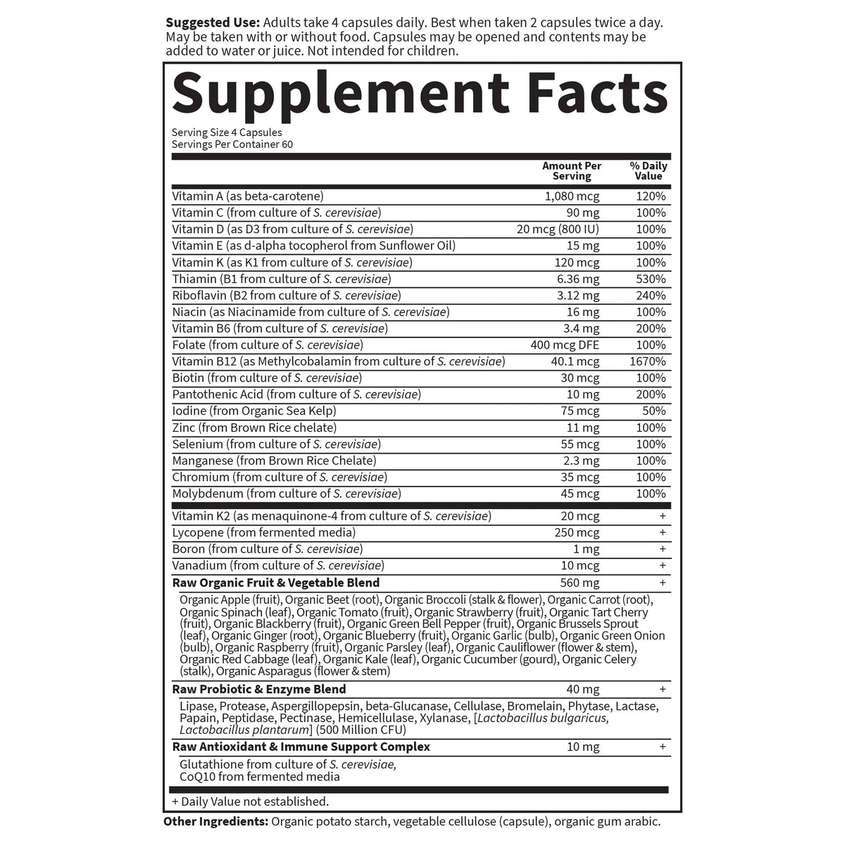 Garden of Life Vitamin Code, Whole Food Multivitamin for Men, 240 Vegetarian Capsules - PrimeBioHealth - canada supplements