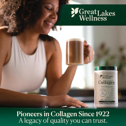 Great Lakes Wellness Collagen Peptides Powder – Supports Skin, Hair, Nails, Joints & Digestion – Hydrolyzed, Quick Dissolve - PrimeBioHealth - canada supplements