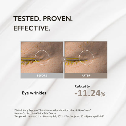 Haruharu Wonder Black Rice Bakuchiol Eye Cream 0.67 fl.oz / 20ml | Anti-Aging, Wrinkle Care, Natural Retinol Alternative - PrimeBioHealth - canada supplements